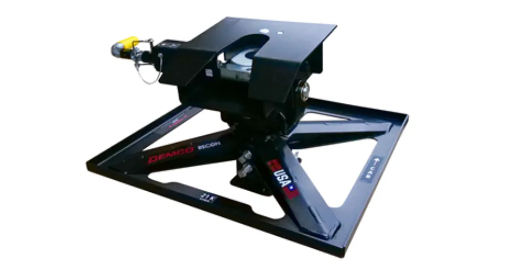 8550069 – DEMCO Fifth Wheel Trailer Hitch, For Use With Aluminum Flat Beds With Deeper Recessed Gooseball With Goosen...